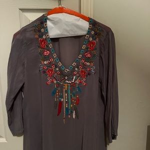 Johnny Was size XS top boho look tunic
